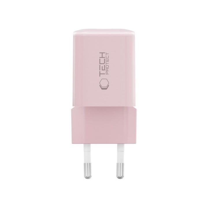 TECH-PROTECT NCM33 2-PORT NETWORK CHARGER PD 33W / QC3.0 BABY PINK