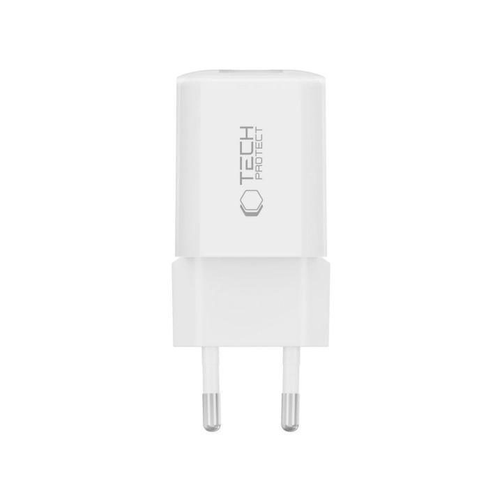 TECH-PROTECT NCM33 2-PORT NETWORK CHARGER PD 33W / QC3.0 WHITE
