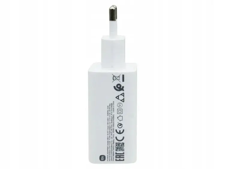XIAOMI oryginalna ładowarka sieciowa USB A QC3.0 3A 33W MDY-16-EF biała bulk