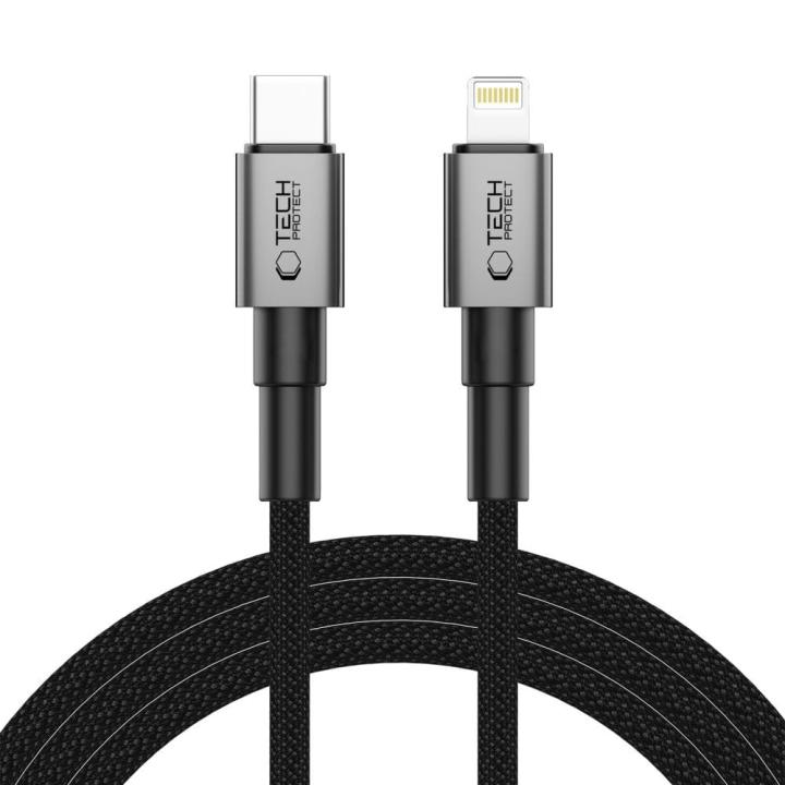 TECH-PROTECT ULTRABOOST DNA LIGHTNING CABLE PD 27W / 3A 200CM IRON GREY