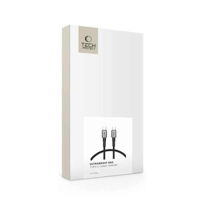 TECH-PROTECT ULTRABOOST DNA TYPE-C CABLE PD 60W / 3A 25CM IRON GREY