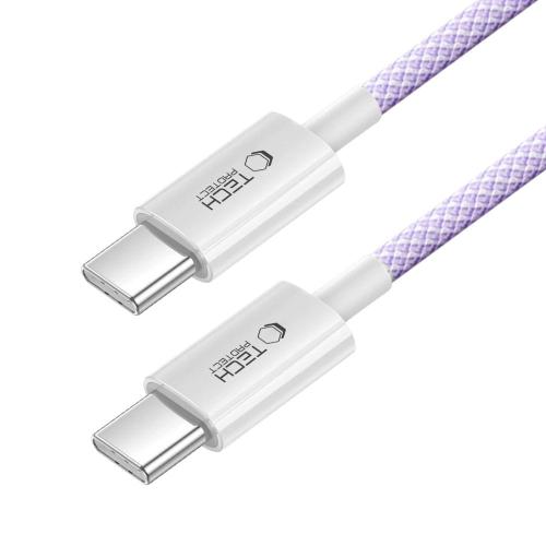 TECH-PROTECT ULTRABOOST LITE TYPE-C CABLE PD 60W / 3A 100CM MAUVE