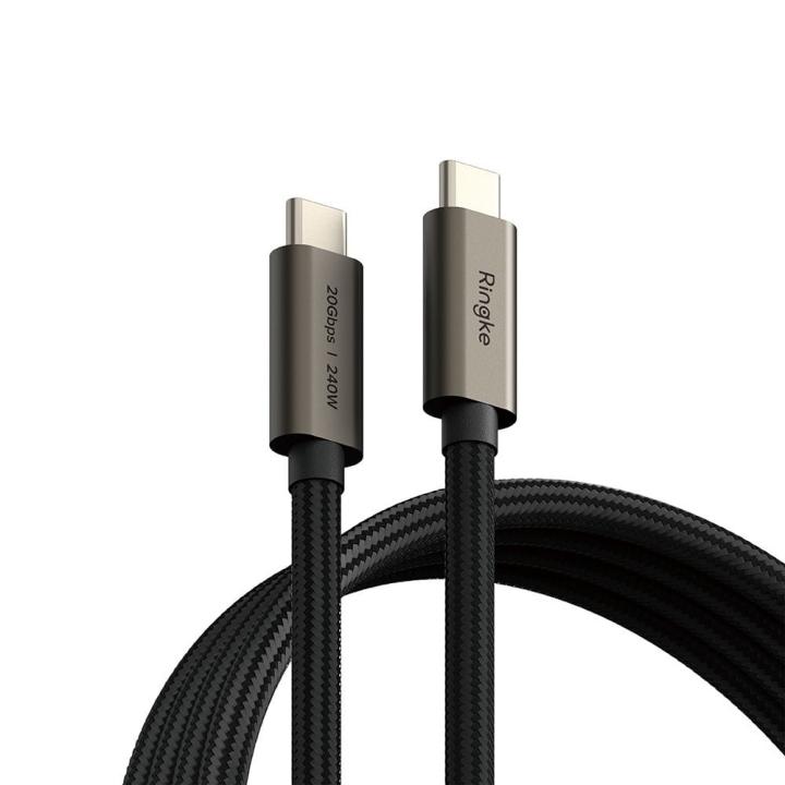 RINGKE USB 3.2 GEN 2X2 TYPE-C CABLE PD 240W 100CM BLACK