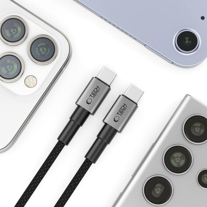 TECH-PROTECT ULTRABOOST DNA TYPE-C CABLE PD 100W / 5A 100CM IRON GREY