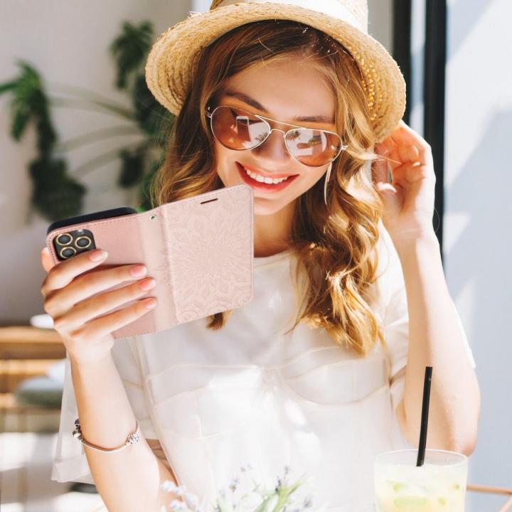 Kabura MEZZO Book do SAMSUNG A53 5G mandala złoty róż