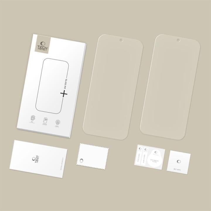 SZKŁO HARTOWANE TECH-PROTECT GLASS FIT+ 2-PACK GOOGLE PIXEL 9 / 9 PRO / 10 / 10 PRO CLEAR