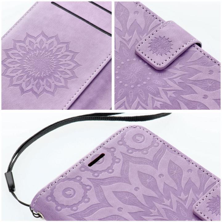 Kabura MEZZO Book do XIAOMI Redmi Note 14 5G mandala fioletowy