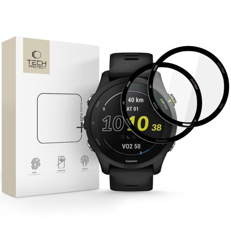 SZKŁO HYBRYDOWE TECH-PROTECT GLASS FLEX+ 2-PACK GARMIN FORERUNNER 255 / 255 MUSIC BLACK