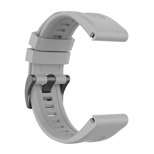 Pasek silikonowy do GARMIN FENIX 3 / 3HR / 5X / 6X / 6X Pro / 7X / 7X Pro szary (12)