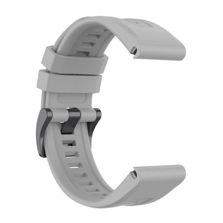 Pasek silikonowy do GARMIN FENIX 3 / 3HR / 5X / 6X / 6X Pro / 7X / 7X Pro szary (12)