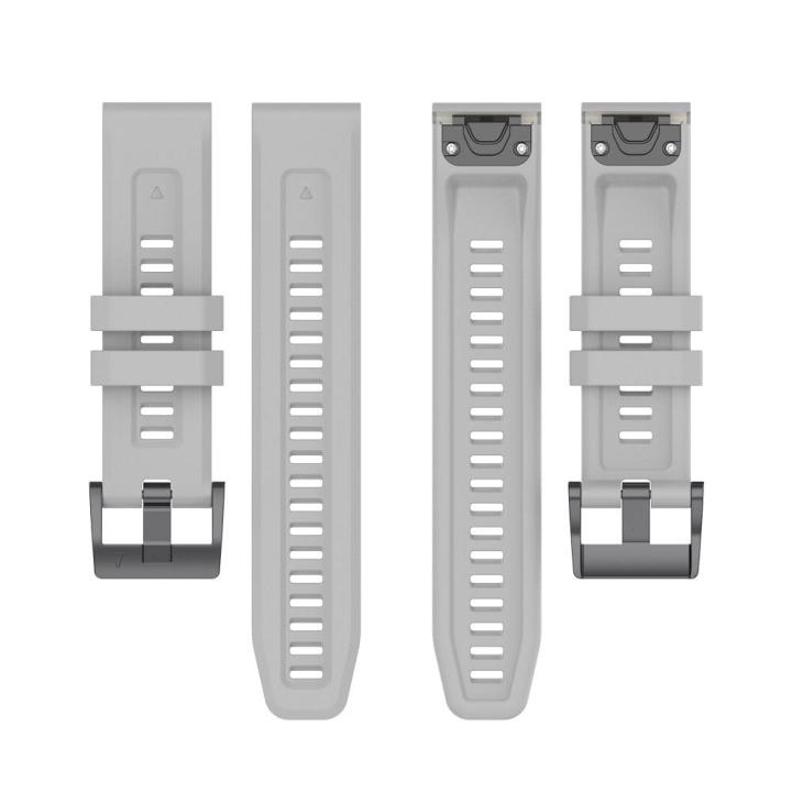 Pasek silikonowy do GARMIN FENIX 3 / 3HR / 5X / 6X / 6X Pro / 7X / 7X Pro szary (12)