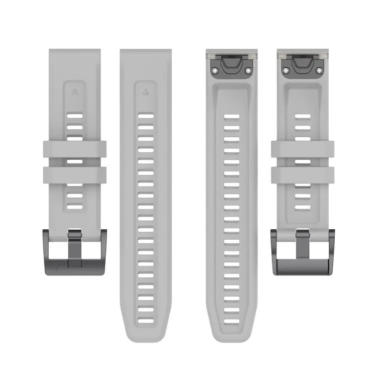 Pasek silikonowy do GARMIN FENIX 3 / 3HR / 5X / 6X / 6X Pro / 7X / 7X Pro szary (12)