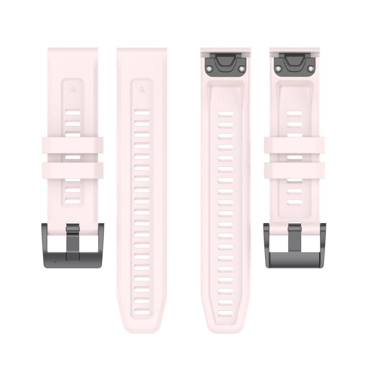 Pasek silikonowy do GARMIN FENIX 3 / 3HR / 5X / 6X / 6X Pro / 7X / 7X Pro róż (3)