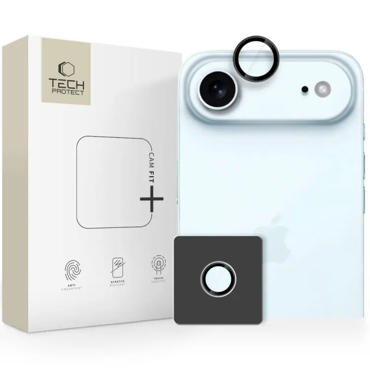 OSŁONA APARATU TECH-PROTECT CAMRING FIT+ IPHONE 17 AIR BLACK
