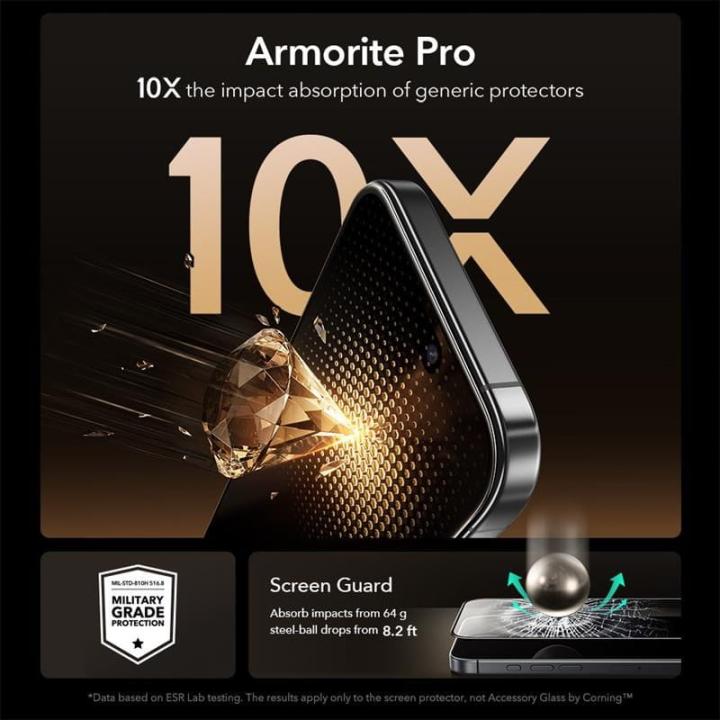 SZKŁO HARTOWANE ESR ULTRAFIT ARMORITE PRO TEMPERED GLASS IPHONE 16 PRO / 17 CLEAR
