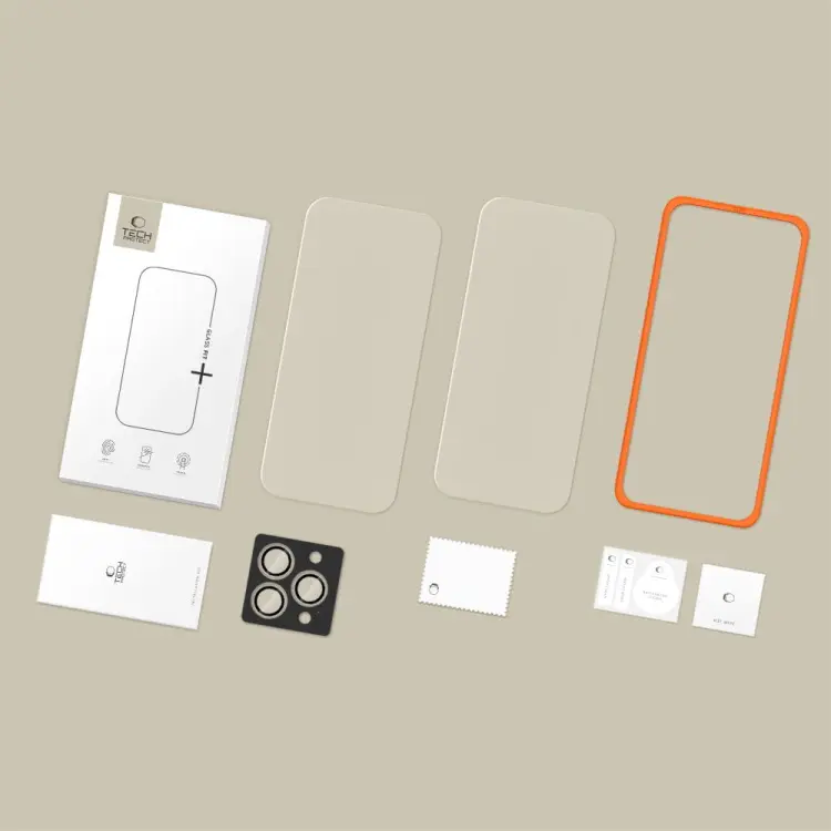 SZKŁO HARTOWANE TECH-PROTECT EASY SET+ 3-PACK IPHONE 16 PRO / 17 PRO CLEAR