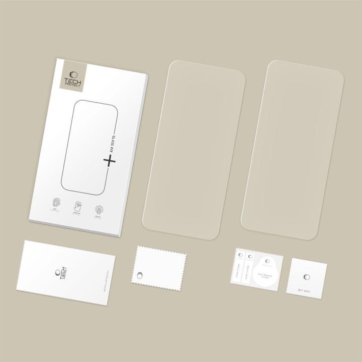 SZKŁO HARTOWANE TECH-PROTECT GLASS FIT+ 2-PACK IPHONE 16 PRO / 17 / 17 PRO CLEAR
