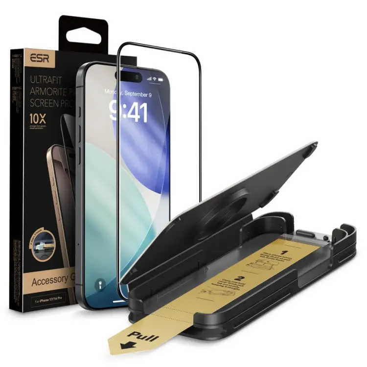SZKŁO HARTOWANE ESR ULTRAFIT ARMORITE PRO TEMPERED GLASS IPHONE 17 PRO MAX CLEAR