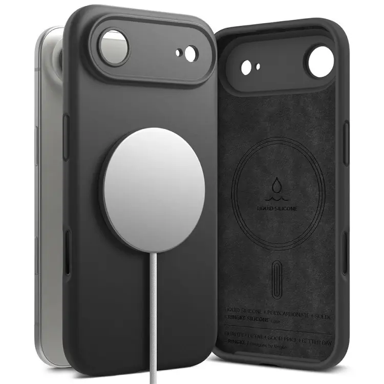 RINGKE SILICONE MAGNETIC MAGSAFE IPHONE 17 AIR BLACK