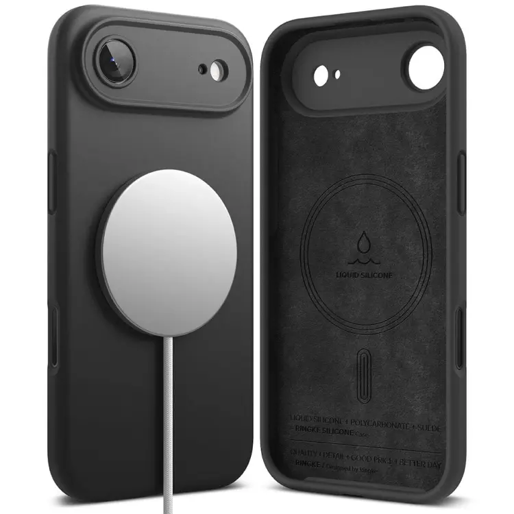 RINGKE SILICONE MAGNETIC MAGSAFE IPHONE 17 AIR BLACK