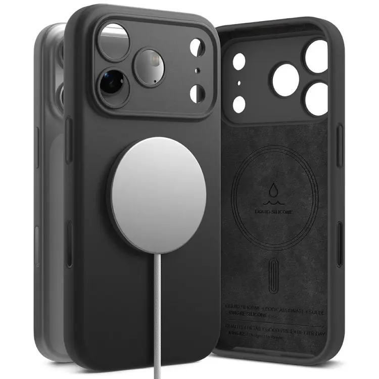 RINGKE SILICONE MAGNETIC MAGSAFE IPHONE 17 PRO MAX BLACK