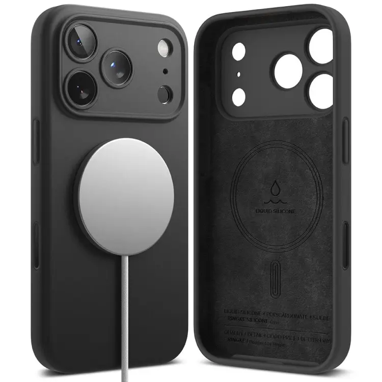 RINGKE SILICONE MAGNETIC MAGSAFE IPHONE 17 PRO MAX BLACK
