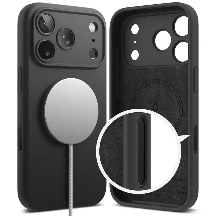 RINGKE SILICONE MAGNETIC MAGSAFE IPHONE 17 PRO MAX BLACK