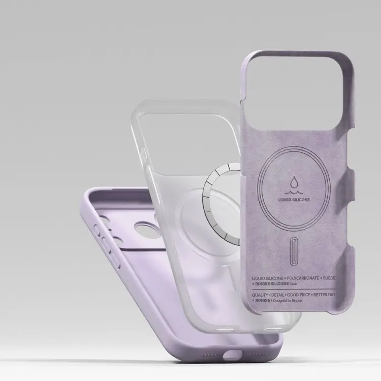 RINGKE SILICONE MAGNETIC MAGSAFE IPHONE 17 PRO MAX LIGHT PURPLE