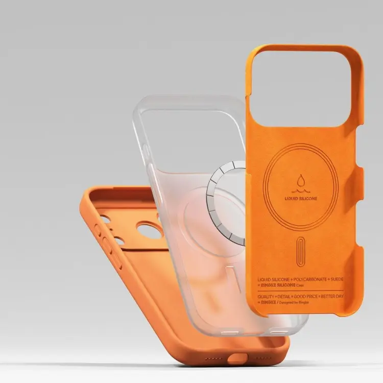 RINGKE SILICONE MAGNETIC MAGSAFE IPHONE 17 PRO MAX TANGERINE
