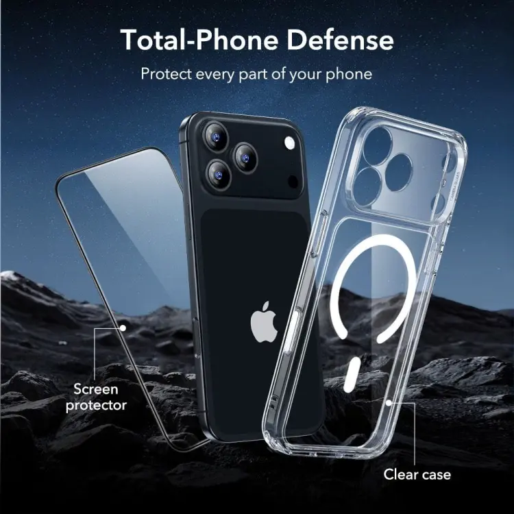 ESR CLASSIC HYBRID MAGSAFE & TEMPERED GLASS IPHONE 17 PRO MAX CLEAR
