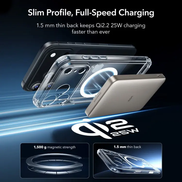 ESR CLASSIC HYBRID MAGSAFE & TEMPERED GLASS IPHONE 17 PRO MAX CLEAR