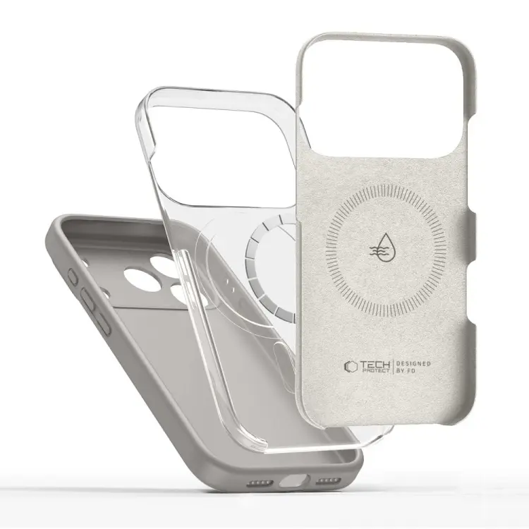 TECH-PROTECT SILICONE MAGSAFE IPHONE 17 PRO MAX STONE GREY