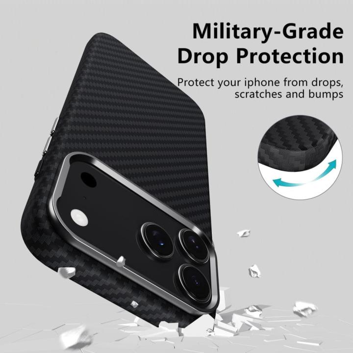 TECH-PROTECT ION CARBON MAGSAFE IPHONE 17 PRO MAX BLACK/SILVER