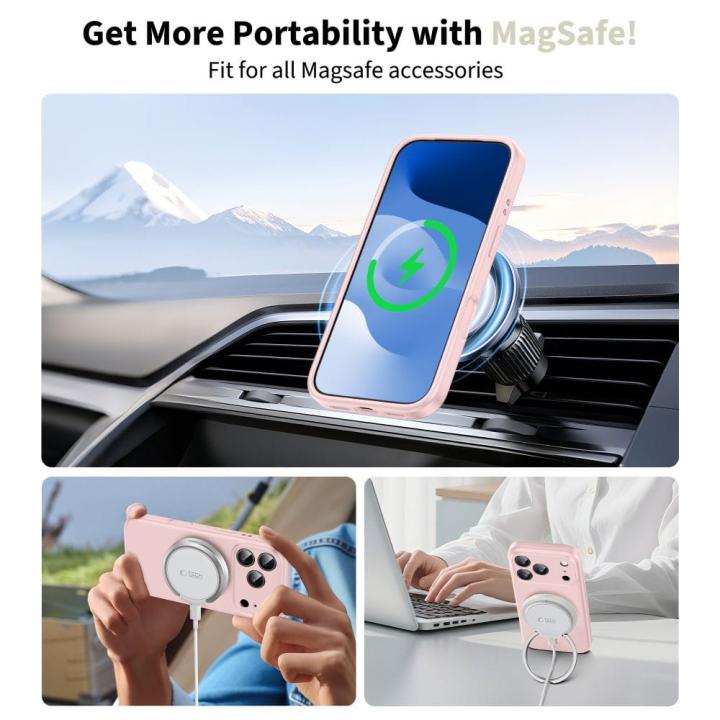 TECH-PROTECT SILICONE MAGSAFE IPHONE 17 PRO PINK PEARL