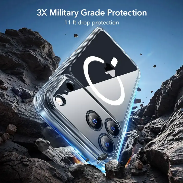 ESR CLASSIC HYBRID MAGSAFE & TEMPERED GLASS IPHONE 17 PRO CLEAR