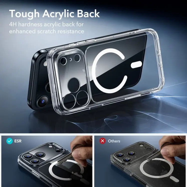 ESR CLASSIC HYBRID MAGSAFE & TEMPERED GLASS IPHONE 17 PRO CLEAR