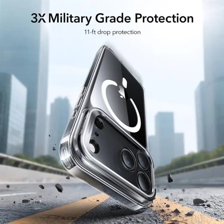 ESR CLASSIC HYBRID KICKSTAND MAGSAFE IPHONE 17 PRO CLEAR
