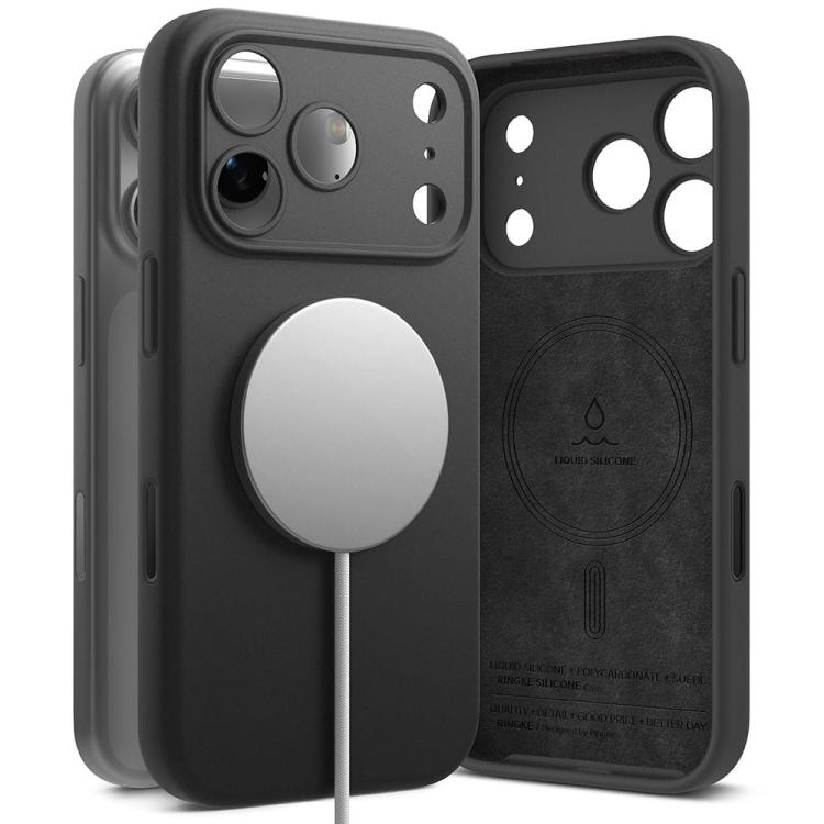 RINGKE SILICONE MAGNETIC MAGSAFE IPHONE 17 PRO BLACK