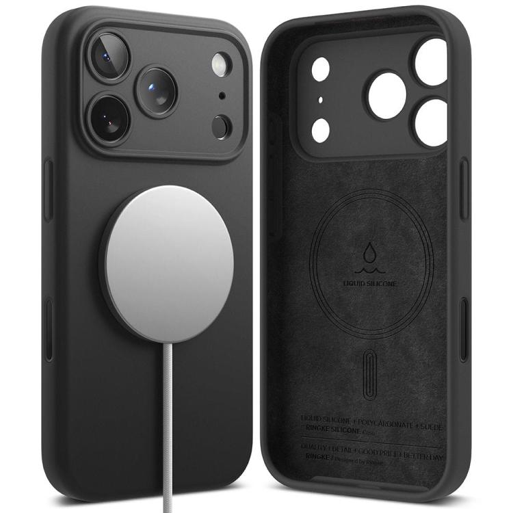 RINGKE SILICONE MAGNETIC MAGSAFE IPHONE 17 PRO BLACK