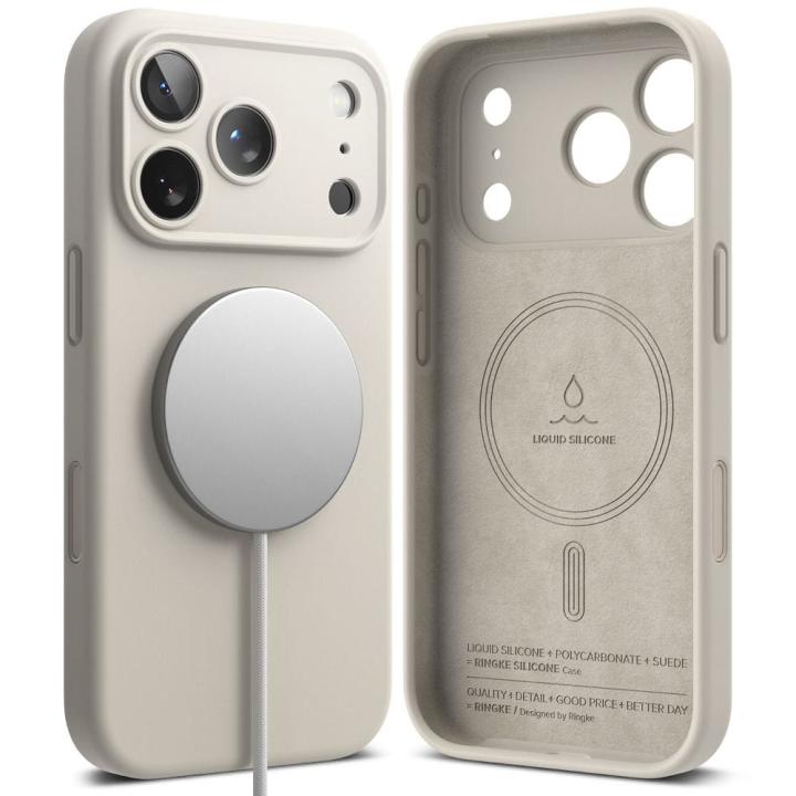 RINGKE SILICONE MAGNETIC MAGSAFE IPHONE 17 PRO STONE