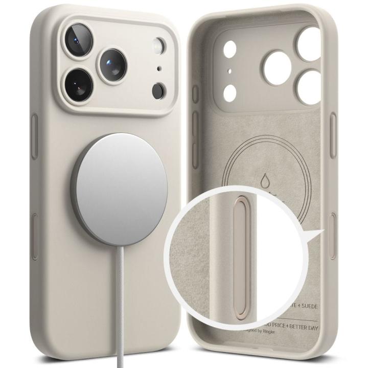 RINGKE SILICONE MAGNETIC MAGSAFE IPHONE 17 PRO STONE