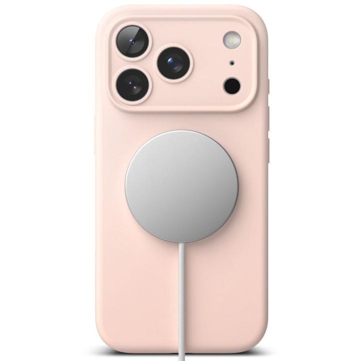RINGKE SILICONE MAGNETIC MAGSAFE IPHONE 17 PRO PINK SAND