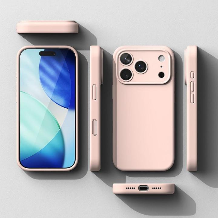 RINGKE SILICONE MAGNETIC MAGSAFE IPHONE 17 PRO PINK SAND
