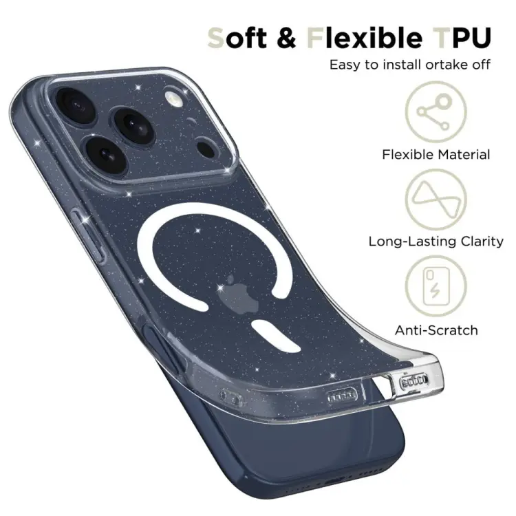 TECH-PROTECT FLEXAIR MAGSAFE IPHONE 17 PRO GLITTER
