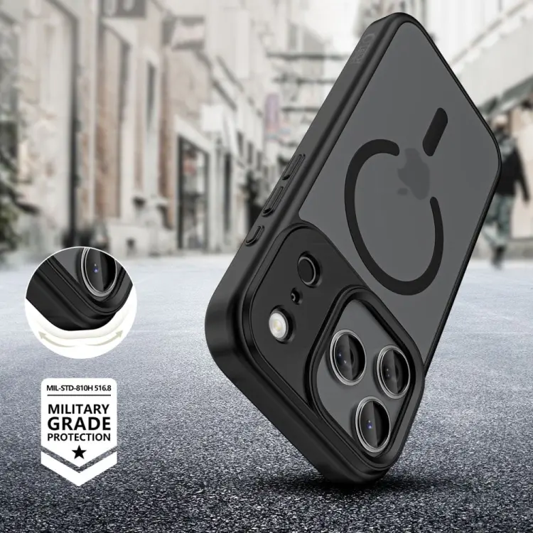 TECH-PROTECT MAGMAT XT 4-SET MAGSAFE IPHONE 17 PRO MATTE BLACK