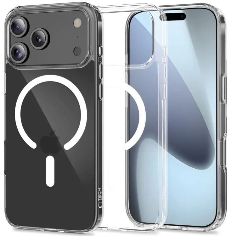 TECH-PROTECT FLEXAIR HYBRID MAGSAFE IPHONE 17 PRO CLEAR