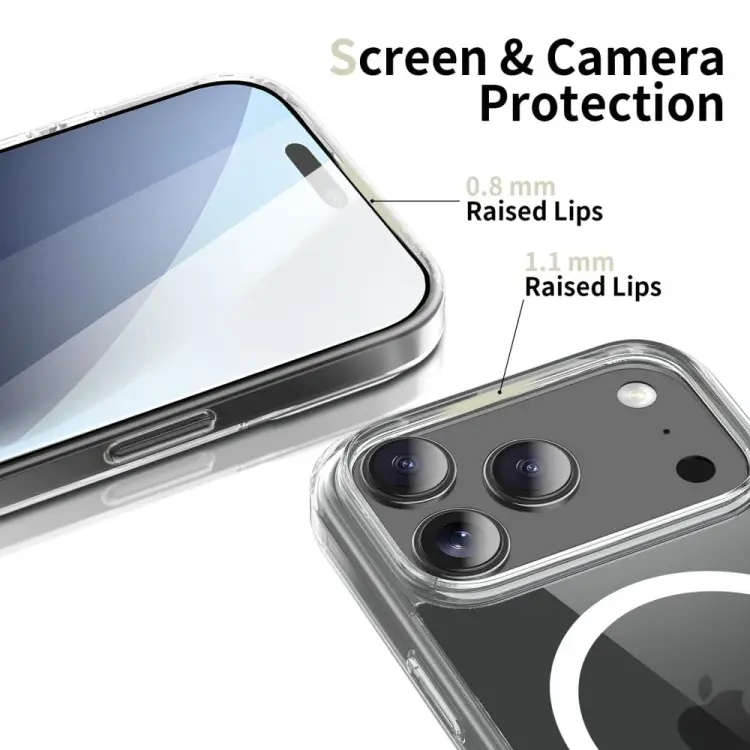 TECH-PROTECT FLEXAIR HYBRID MAGSAFE IPHONE 17 PRO CLEAR