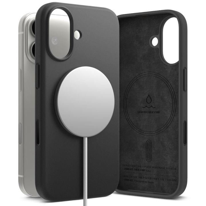 RINGKE SILICONE MAGNETIC MAGSAFE IPHONE 17 BLACK