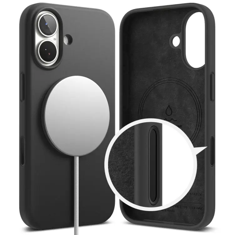 RINGKE SILICONE MAGNETIC MAGSAFE IPHONE 17 BLACK