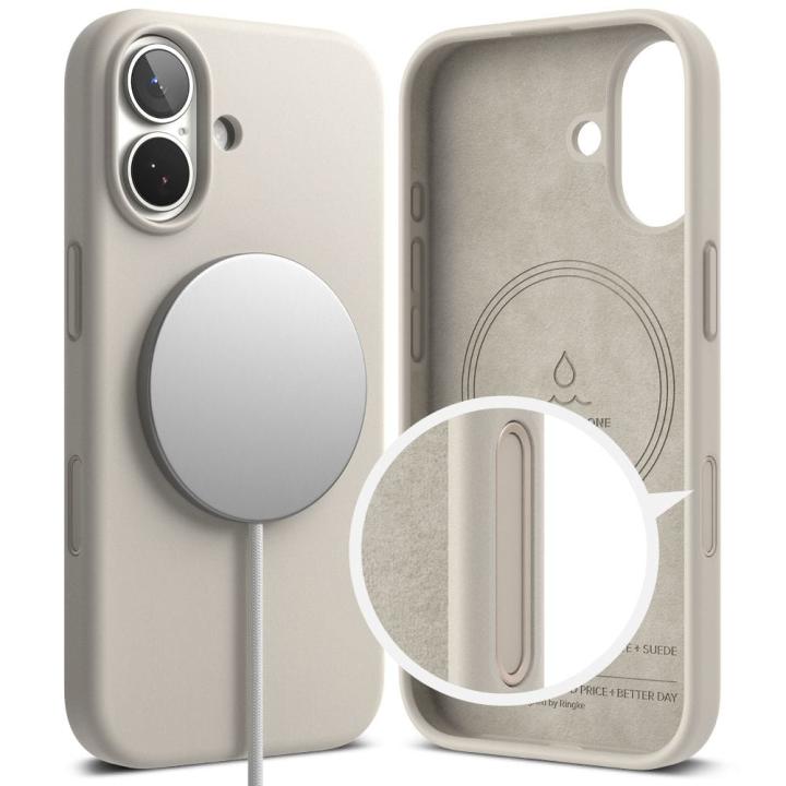 RINGKE SILICONE MAGNETIC MAGSAFE IPHONE 17 STONE